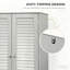 Armoire de rangement autoportante haute et étroite avec portes et tablettes réglables-2038264312