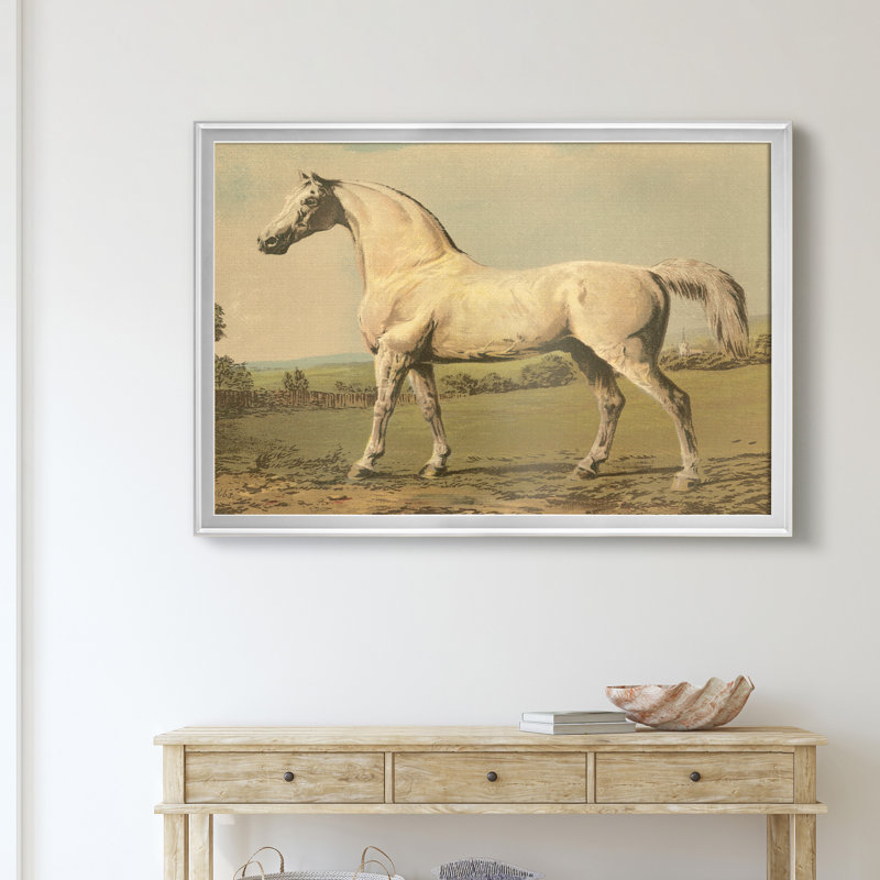 «Cassells Thoroughbred II», impression sur toile encadrée, H 26,5 po x l 36,5 po x P 1,5 po, Argent