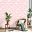 Décoration murale auto-adhésive amovible en papier rose pastel à peler et coller pour armoires de cuisine de chambre à coucher 24 po x 118 po