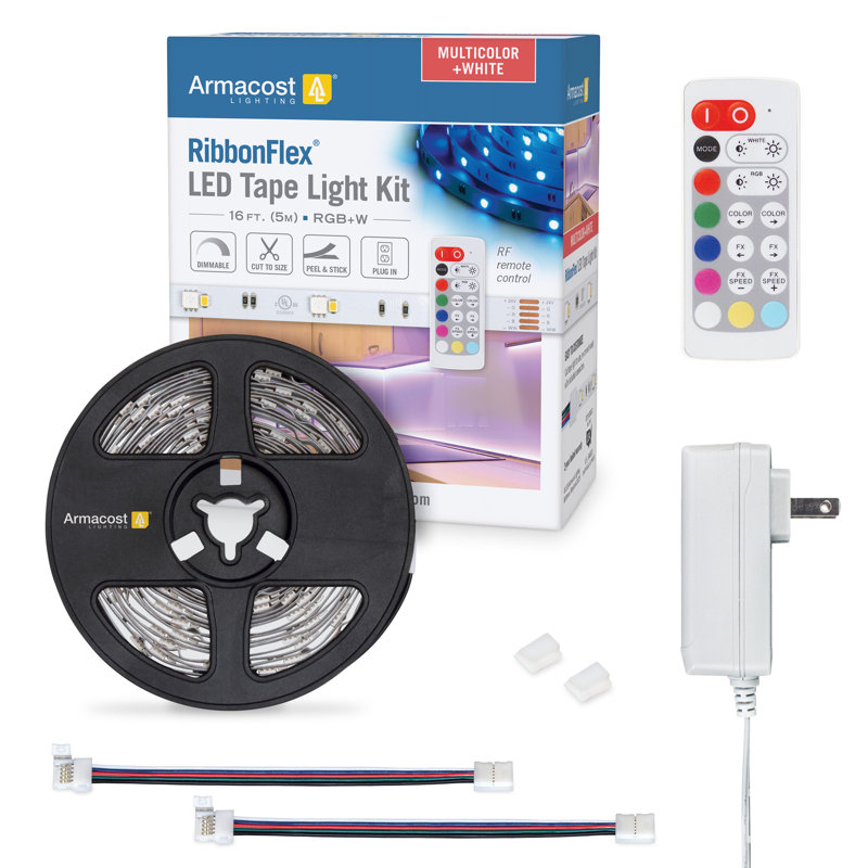 Ensemble de bande lumineuse multicolore à DEL 24 V 16 pi RibbonFlex Home RibbonFlex