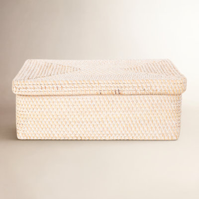 Wicker Storage Bin 1