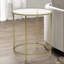 Ankrum Round Coffee Table With Glass Top