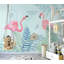 Papier peint amovible texturé Flamingo Banana Leaves-291267086