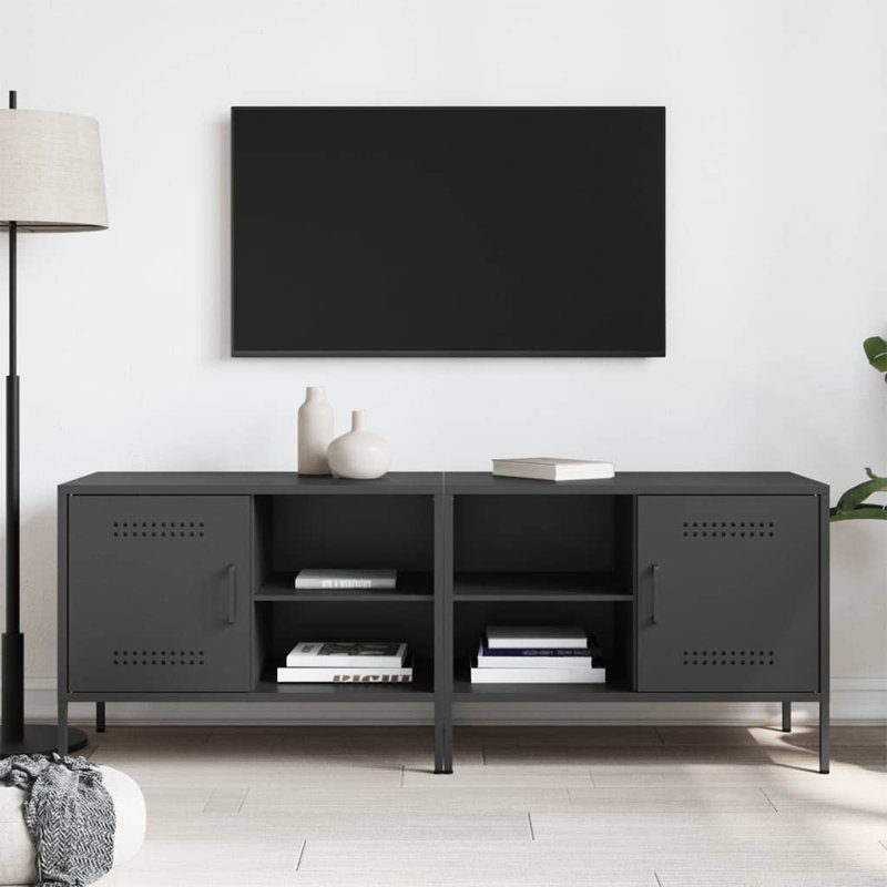 Anusha Unfinished TV Stand for TVs up to 24", Black