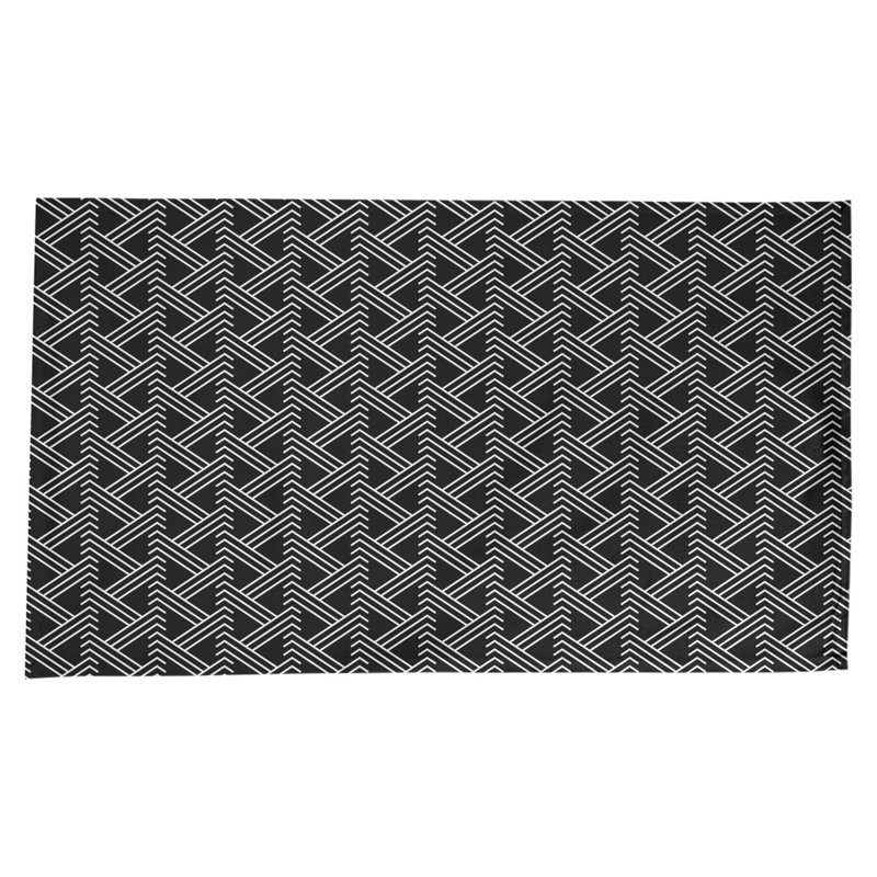 Classic Zig Zag Tablecloth, Black
