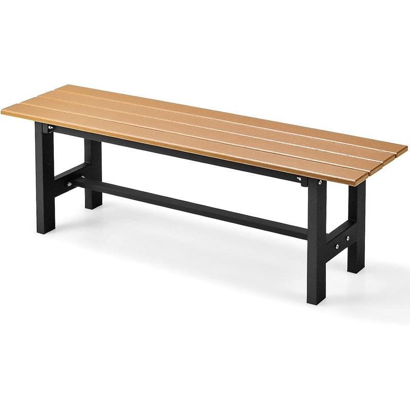 Overlea Outdoor Bench, Brown/Black