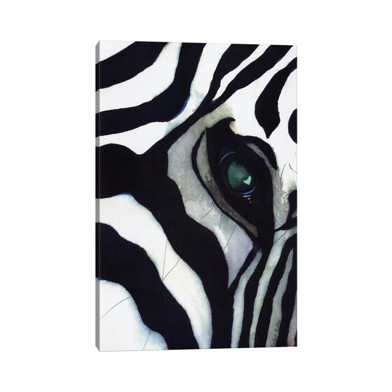 Zebra Thoughts by Rachel Parker - Painting on Canvas, Wrapped Canvas, 66.04 cm H x 45.72 cm W x 1.91 cm D