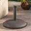 La base de parasol en béton de 66 lb, offre une plateforme sécurisée pour un parasol de 10 pieds, un support brun et convient parfaitement à 10 pieds