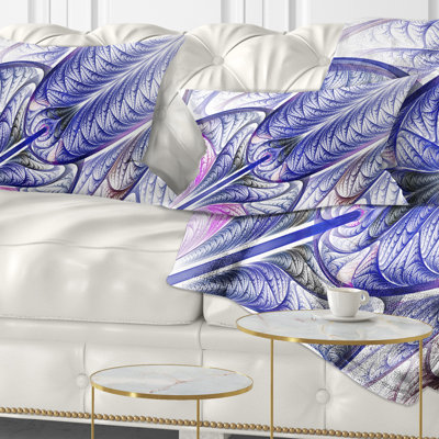 Coussin lombaire en verre coloré abstrait fractal