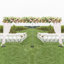 Ensemble de support pour fond de mariage 9,8 x 19,7 pi avec base en acier-79734545