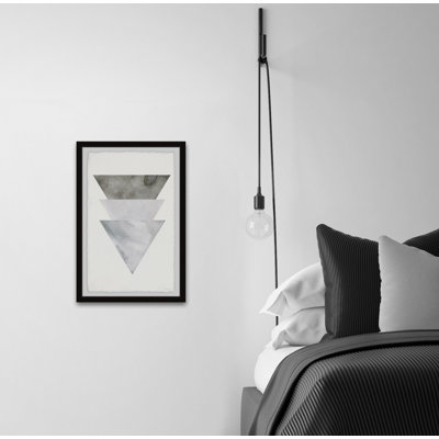 «Grayed Triangles», reproduction encadrée