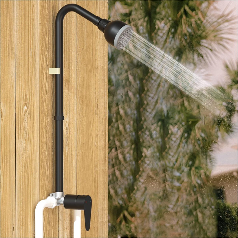 Rain Shower Head 1.75 GPM GPM, Matte Black