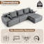 Canapé modulaire Boneless Cloud dans deux boîtes, canapé modulaire compressé avec assise profonde
