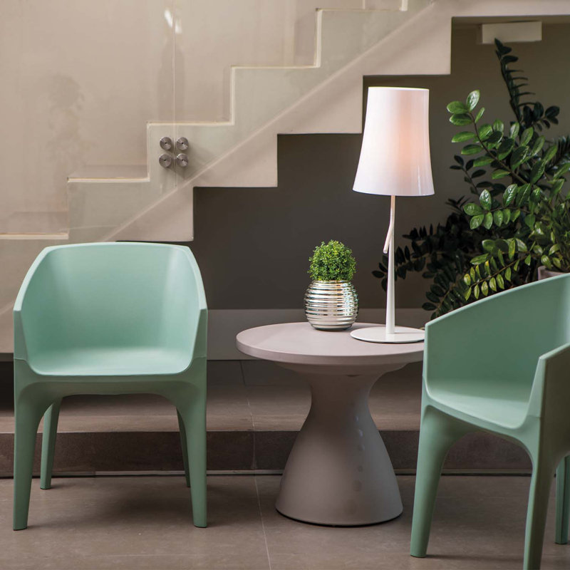 Tramontina Paco Polyethylene Lounge Chair, Sage Green