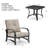 Bonts 3 Piece Aluminum Seating Group with Sunbrella Cushions