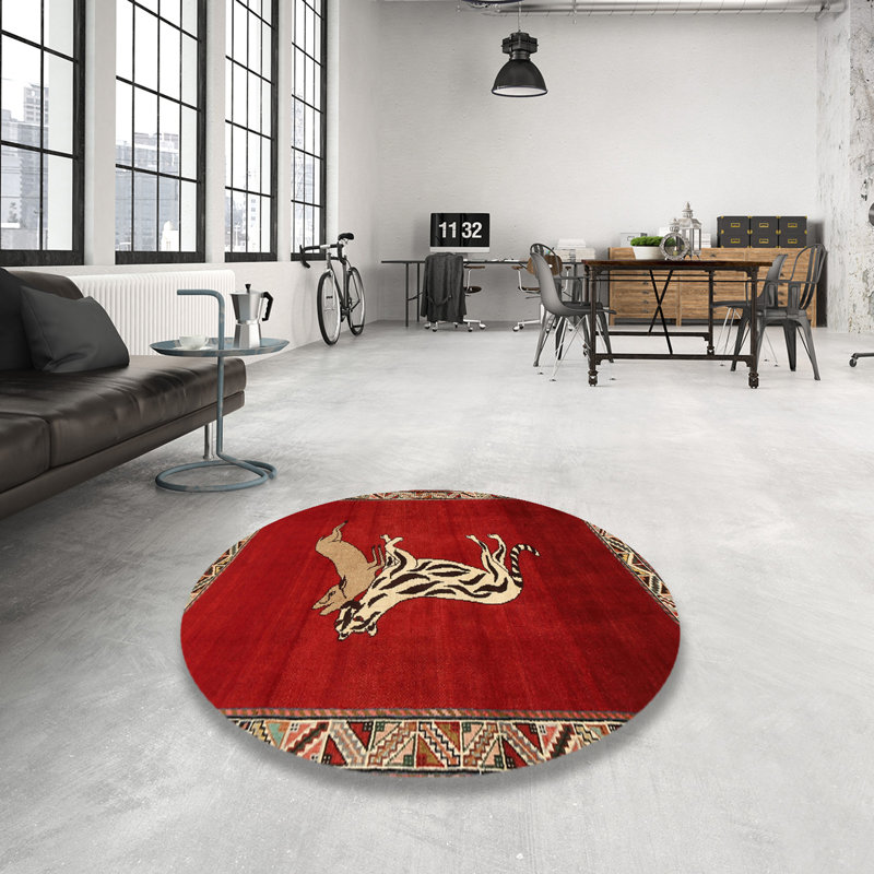 Southwestern Indoor Rug, Round 4'