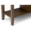 Table de canapé transitionnelle en bois massif l 54 po avec 4 tiroirs et 4 tablettes ouvertes Redmond-1116492760