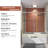 5/16 In.  8mm  Clear Heavy - Duty Tempered Glass For 56 60 W X 58 H Semi Sliding Bathtub Door, Rust , Wall Profile Adaptability, Smooth Door With Glass, Rustproof Fully Adjustable Dimensions, Easy