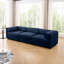Avec rangement, revêtement en chenille bleu pour le salon, rangement modulaire intégré-1067263833