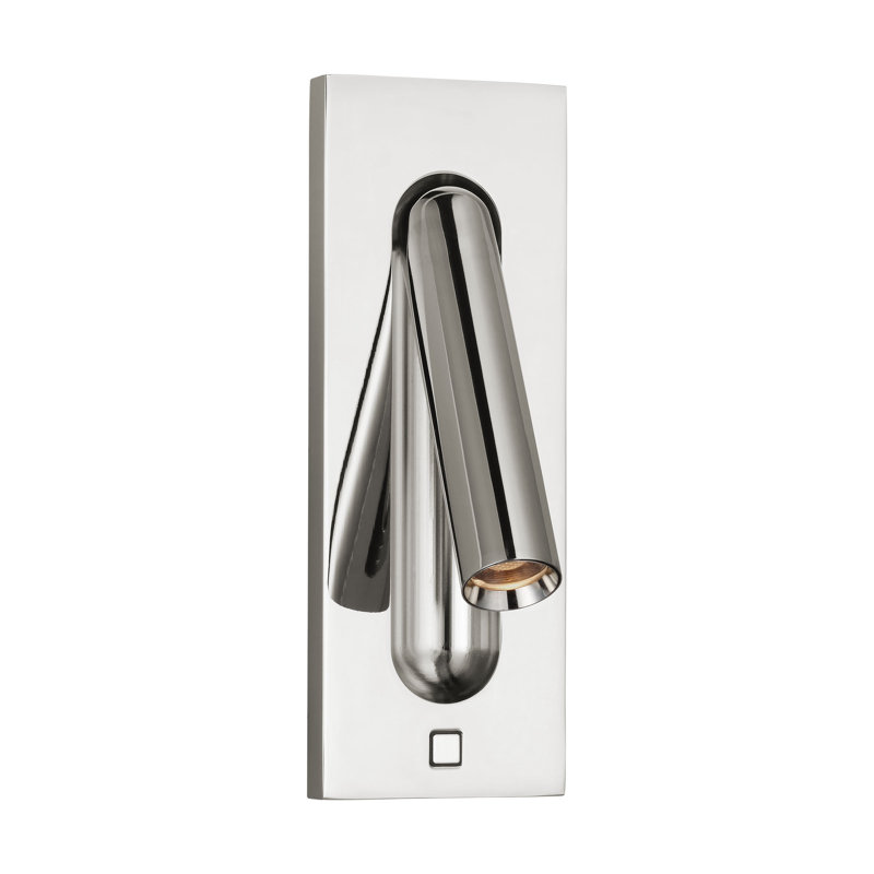 Ponte LED Flush Mounted Sconce, Polished Nickel