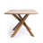 Cruz Modern USA Solid Oak Dining Table 78" with Crisscross Base Bourbon Oak Finish Modern Wooden Table Seats 6 to 8 People