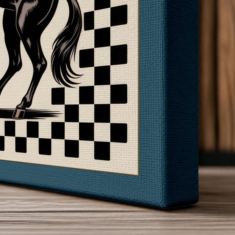 Break Free Graphic 1 Piece Wrapped Canvas Wall Art, 36x24 - 91.4 x 61.0 cm, Teal Border
