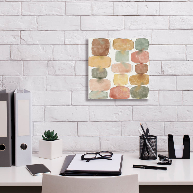 «Full Bloom Pattern Iva» par Anne Tavoletti, art mural sur toile, H 12 po x l 12 po x P 0,75 po