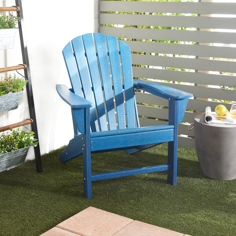 Resin Indoor Outdoor Adirondack Chair, Dark Blue