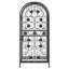 Clementon Wine Rack for 33 Bottles Black 45x36x100 cm Wrought Iron