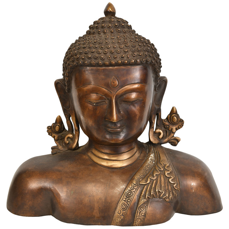 Figurine buste de Bouddha monotone