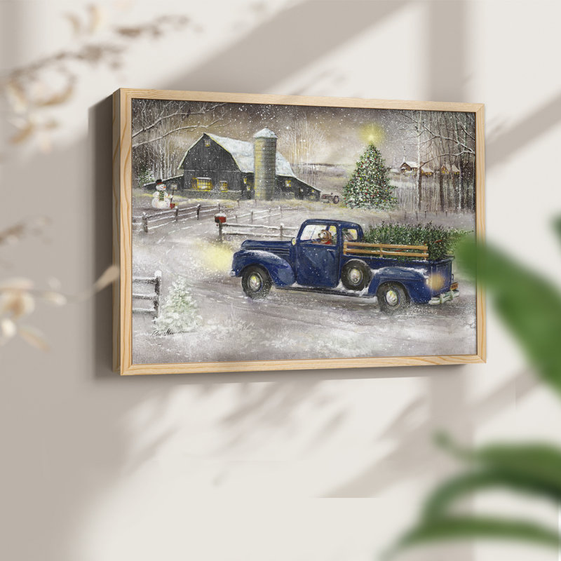 Souvenirs d'hiver - reproduction encadrée, H 8 po x l 10 po, Naturel