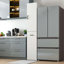 Grand garde-manger de cuisine étroit avec tablette de rangement coulissante à 3 niveaux, armoire de rangement autoportante avec tablettes réglables et porte, organisateur de garde-manger blanc pour la cuisine, la salle de lavage, le bureau personnel