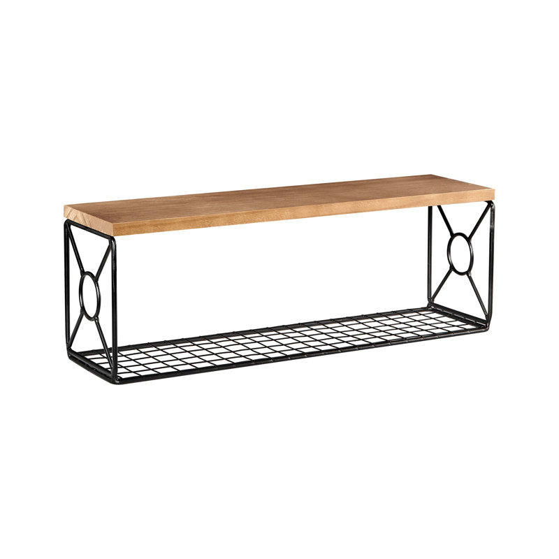 2 Piece Solid Wood Bracket Shelf