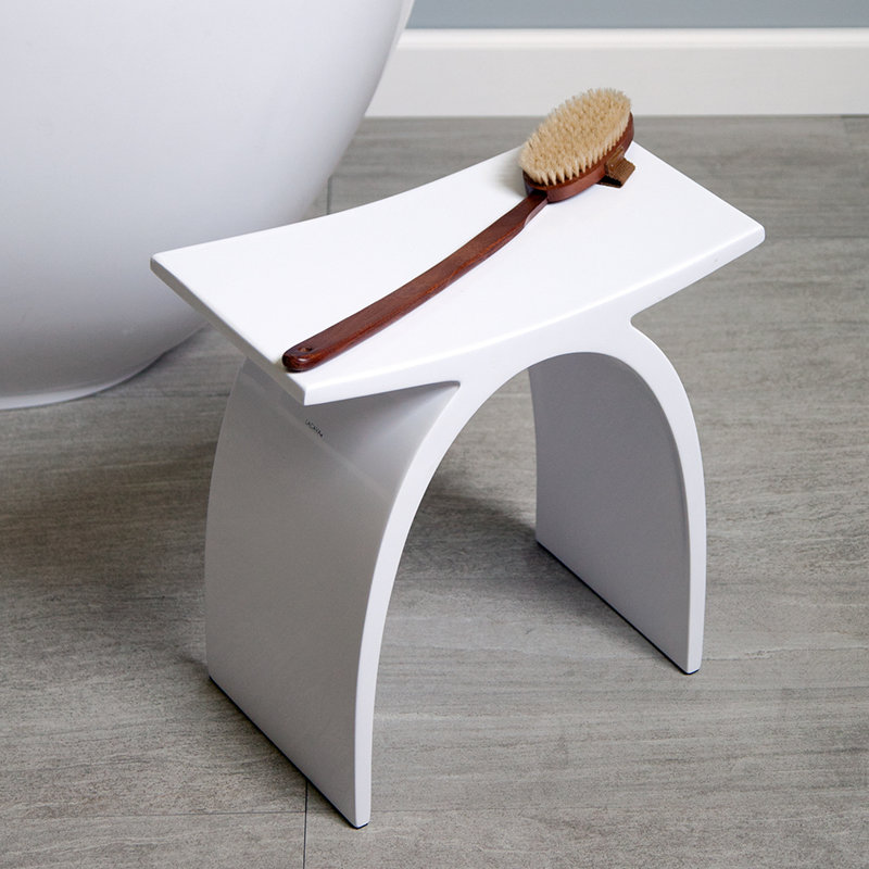 Ovale Accent Stool, Matte Black
