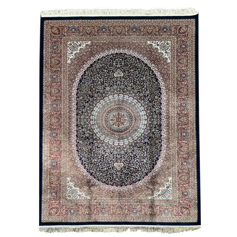 Rectangle Machine Tufted Silk Area Rug