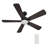  5 Blades LED Smart Ceiling Fan with Remote Control and Light Kit Included-71198861