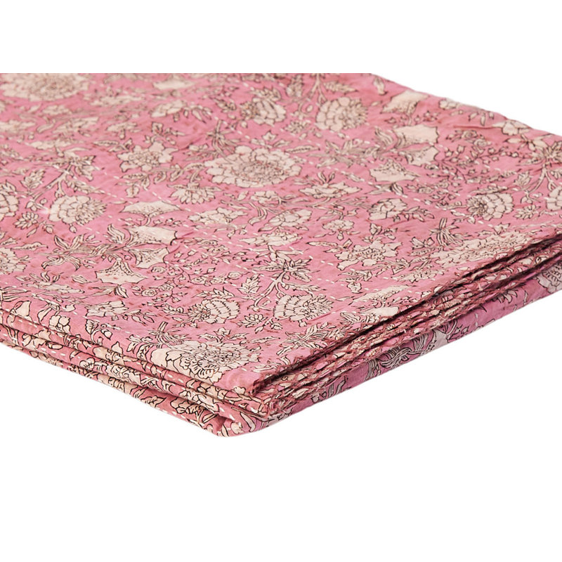 Kantha Knitted Throw Blanket