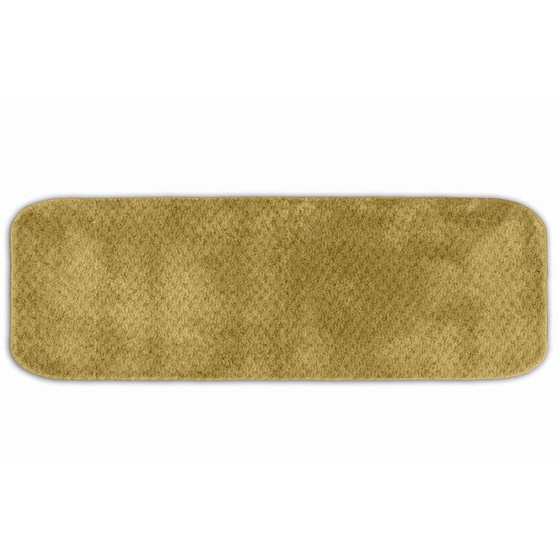 Juliahna Nylon Bath Rug with Non-Slip Backing, Runner 22" x 60", Linen