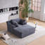 Chaise longue surdimensionnée intérieure, canapé-lit rembourré moderne en velours côtelé à assise profonde avec coussins décoratifs et accoudoirs, canapé-lit pour salon, appartement de chambre à coucher-454056749