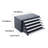 Drill Bit Dispenser Cabinet, Five-Drawer Drill Bit Organizer Cabinet For #1 To #60 Steel Drill Dispenser Organizer Cabinet With Labels, Stackable Drill Dispenser For Drill Bit Storage