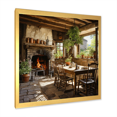 Angelisha Farmhouse Family Diner Pointillism - ferme, art mural