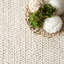 Tapis blanc cassé en laine tissé à la main Sinclair-17485852