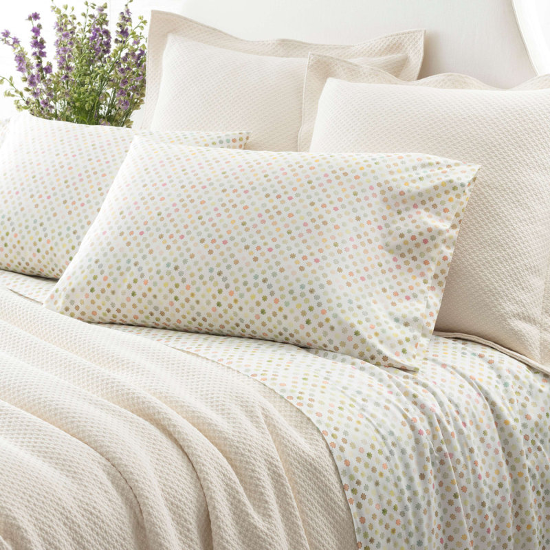 Watercolor Dots Sheet Set, Queen Sheet Set 