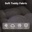 Fauteuil à bascule à oreilles en tissu Teddy avec repose-pieds, fauteuil d'allaitement ergonomique avec rangement latéral, mouvement fluide, base en bois massif, confortable pour le salon et la chambre d'enfant-801828097