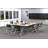 Tables Training Meeting Seminar Classroom 3Pc Beech Folding Industrial Caster Z-Base. Tables Connect.  Modesty Panel, Shelf, Power+Usb Outlet. Fold+Nest For Storage (Seating Not Included).