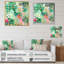 «Green and Gold Rhythmic Waters III», reproduction d'art sur toile-159287757-159287758