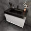 Ensemble de meuble-lavabo simple mural 36 po Golitz-904707282