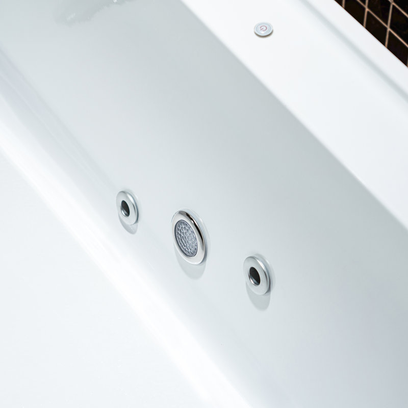 Woodbridge 67" L x 31-1/2" W Freestanding Acrylic Cold Plunge Ice Tub with 1.3 HP High-Performance Chiller  for Cooling/Heating, Ozone sanitation, Filter circulation system, WIFI-enabled & remote control via APP, Insulated tub cover