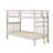 Ahmia Solid Wood Twin Over Twin Bunk Bed with Built-In Ladder-590781996