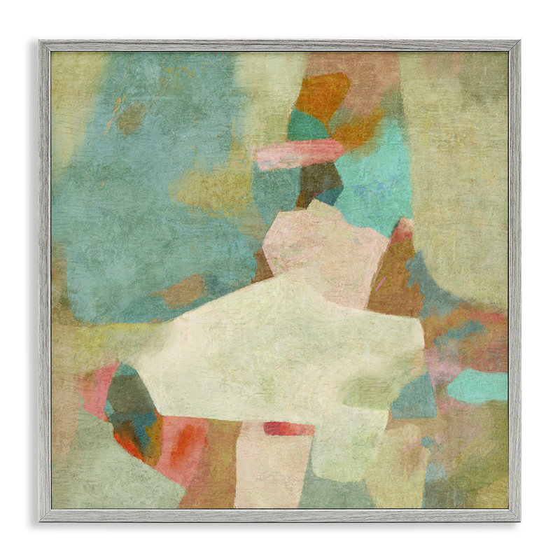 Bedtime Story Substrat Abstraction, giclée encadrée, design par Suzanne Nicoll, H 17 po x l 17 po